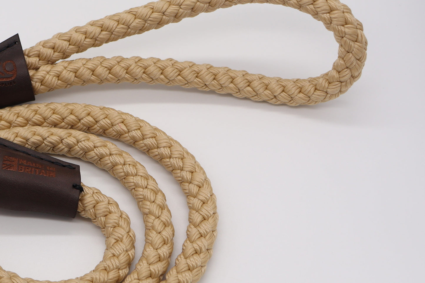 Hand Sewn Braided Rope Dog Lead 12mm Thick - Handmade in the UK
