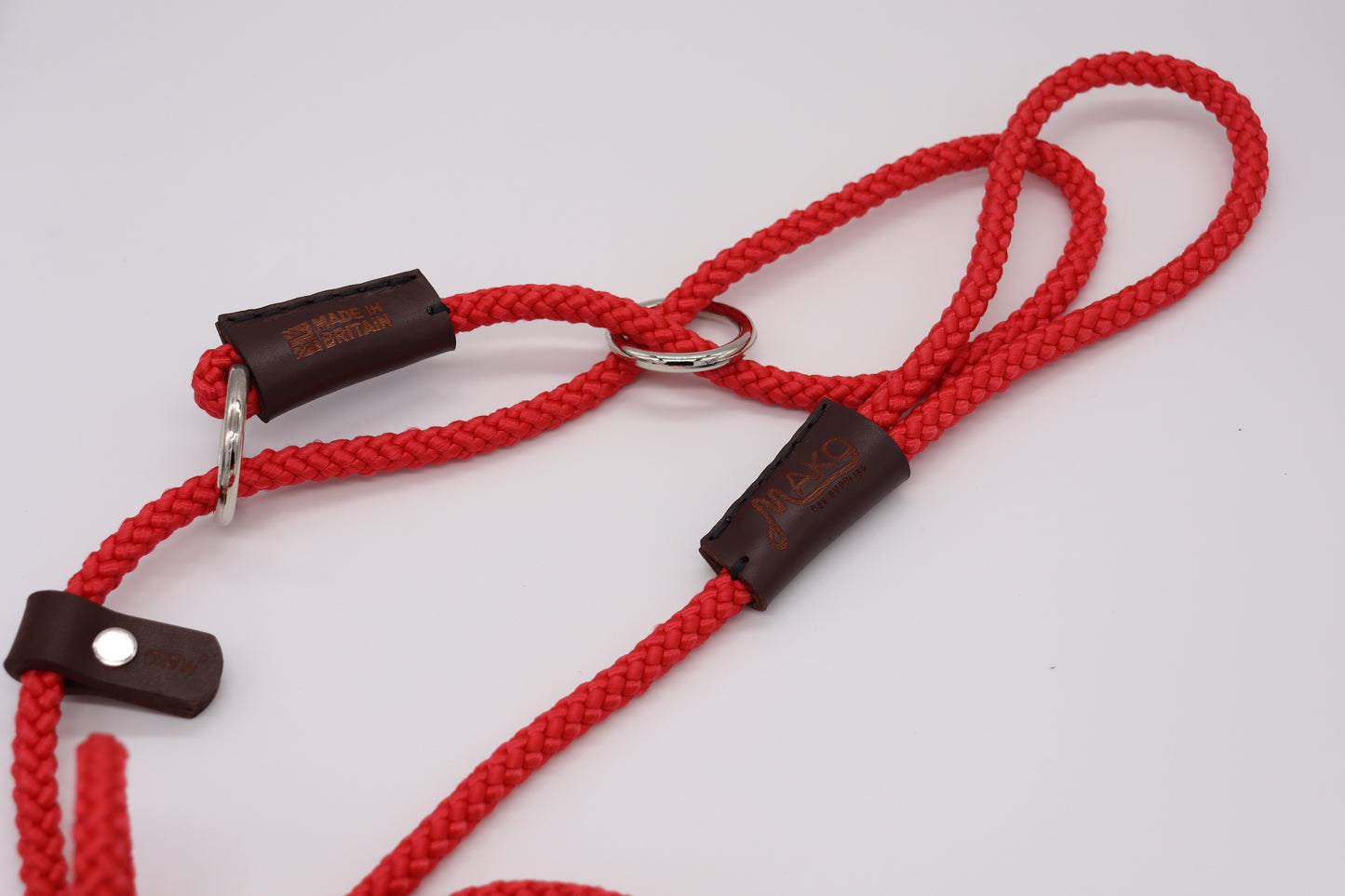 Professional dog training figure 8 lead with braided design for better control and safety