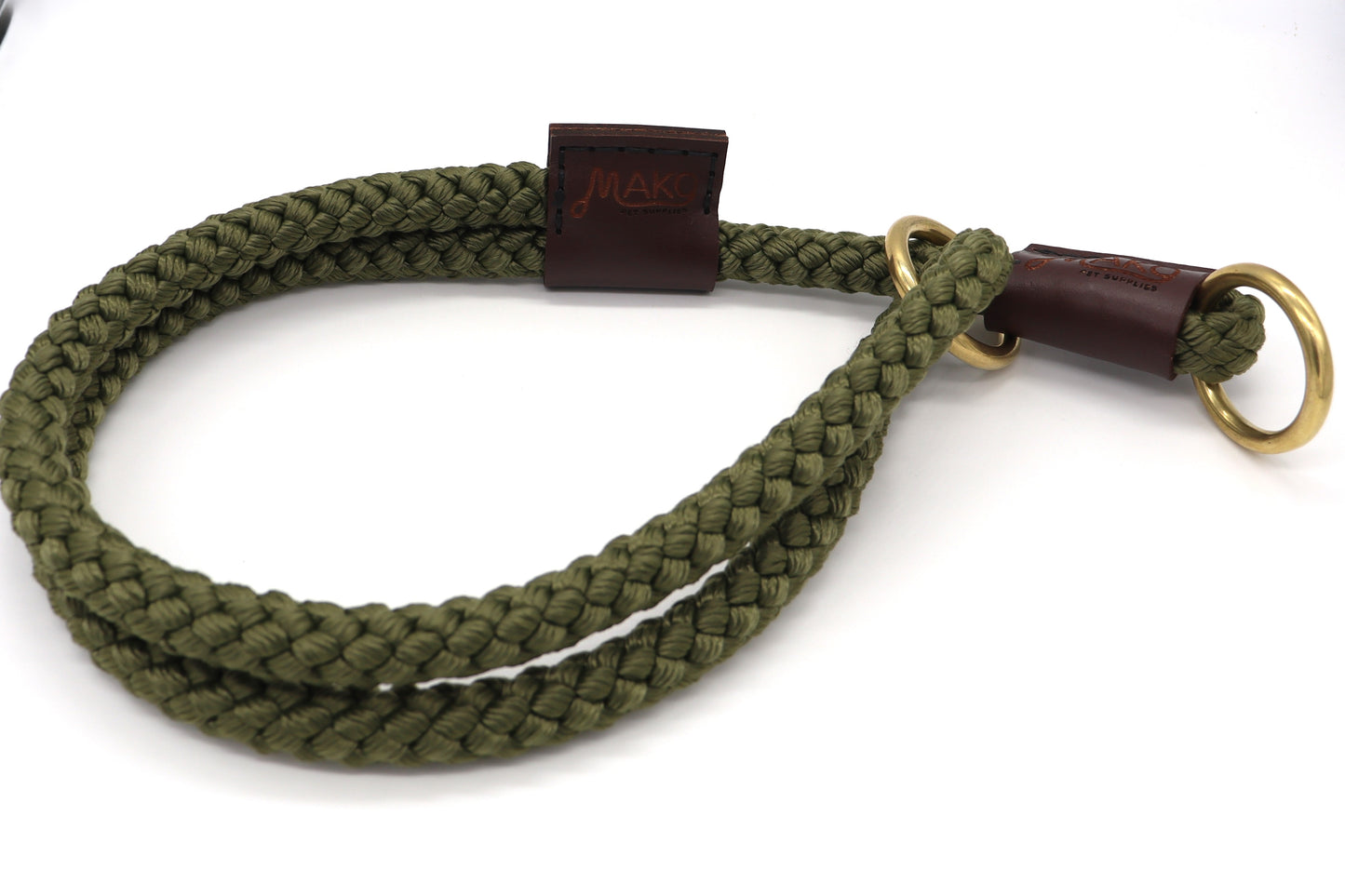 Adjustable Slip Collar - Hand Sewn Slip Collar 8 and 12mm rope