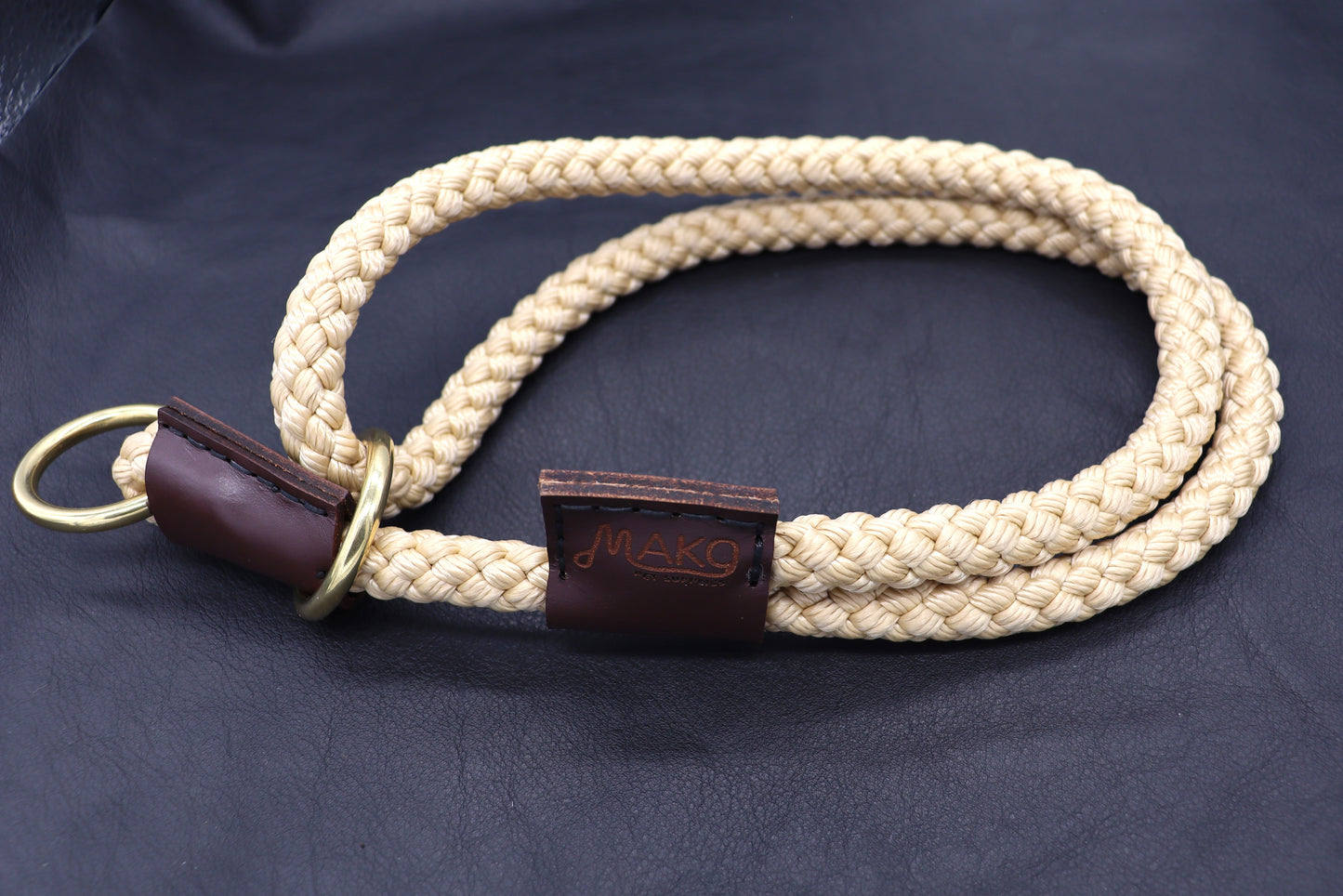 Adjustable Slip Collar - Hand Sewn Slip Collar 8 and 12mm rope