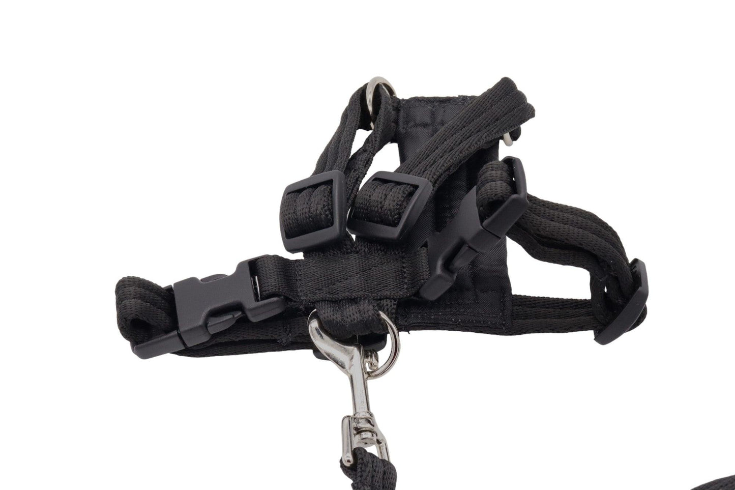 Tiny dog car safety harness in black