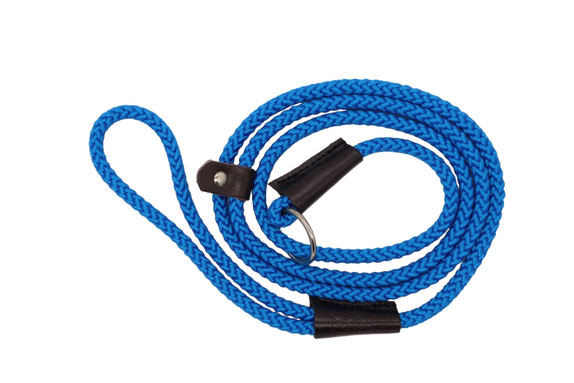 Colorful Braided Rope Slim Slip Lead for Dogs Different Dimensions Mako Pet Supplies