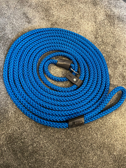 Fully Customisable Thick Hand Sewn Slip Lead - Longline Slip Lead 12mm Rope