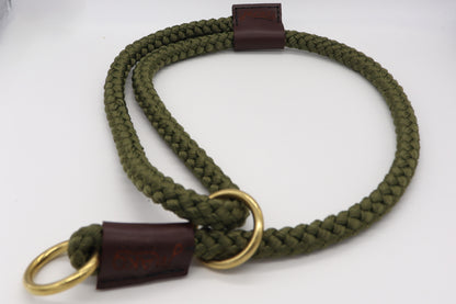 Adjustable Slip Collar - Hand Sewn Slip Collar 8 and 12mm rope