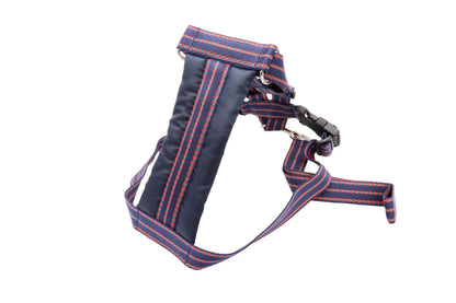 Navy patterned dog car safety harness