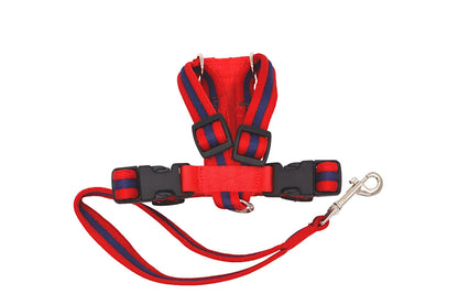 Handmade Softex Car Safety Harness - Fabric Dog Harness with Matching Handle Lead