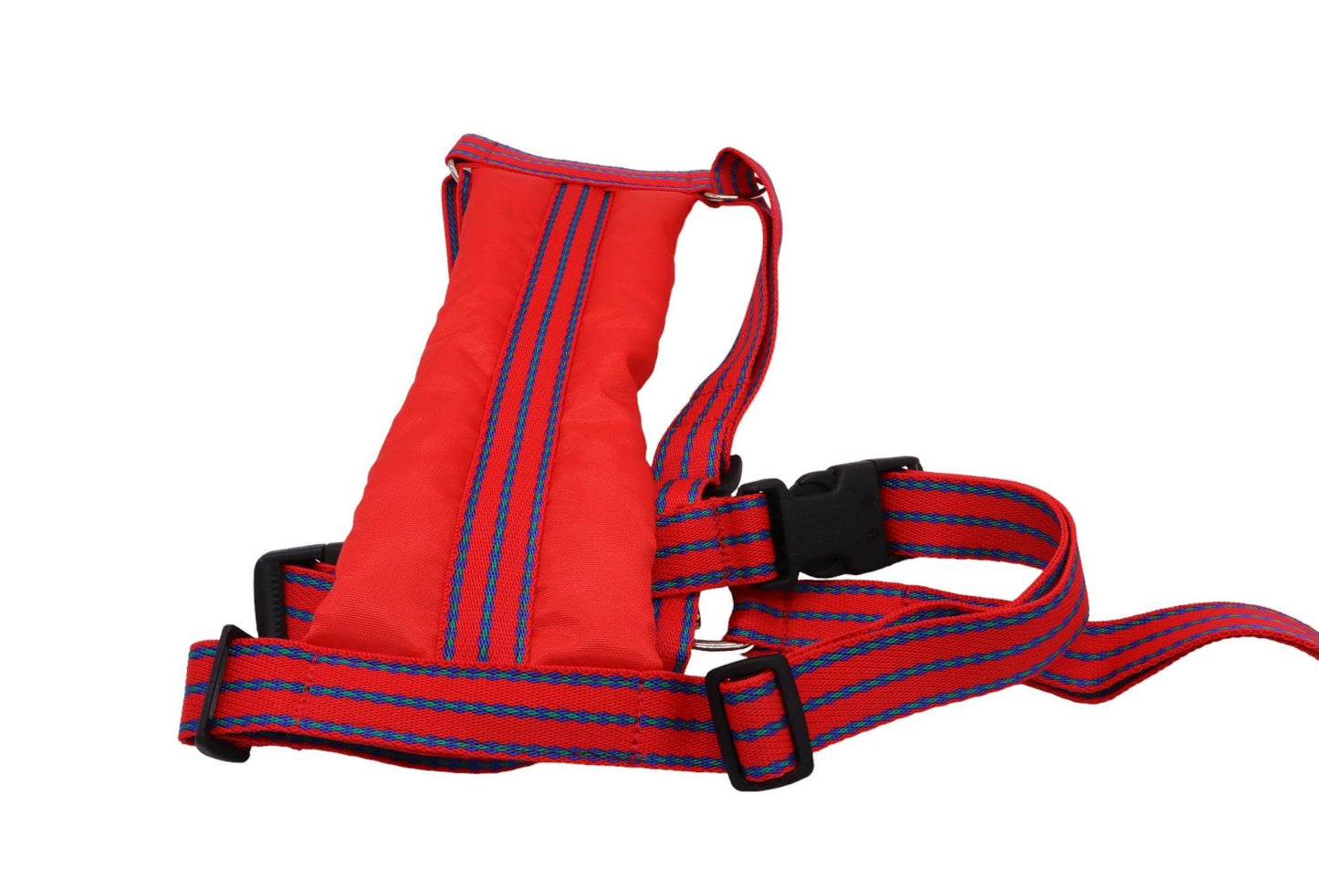 Size F red patterned car safety harness