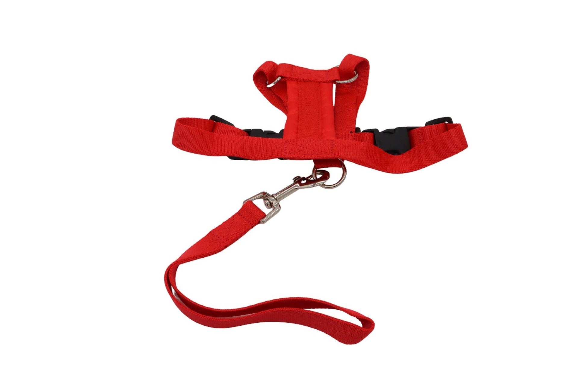 Size A car safety harness in red