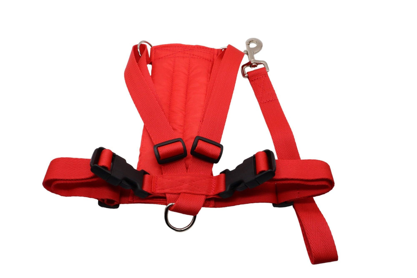 Medium size D red car harness for dogs